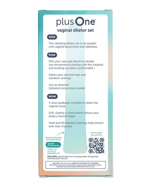 plusOne - Progressive Rechargeable Vaginal Dilator Set PO1015 Durio.sg