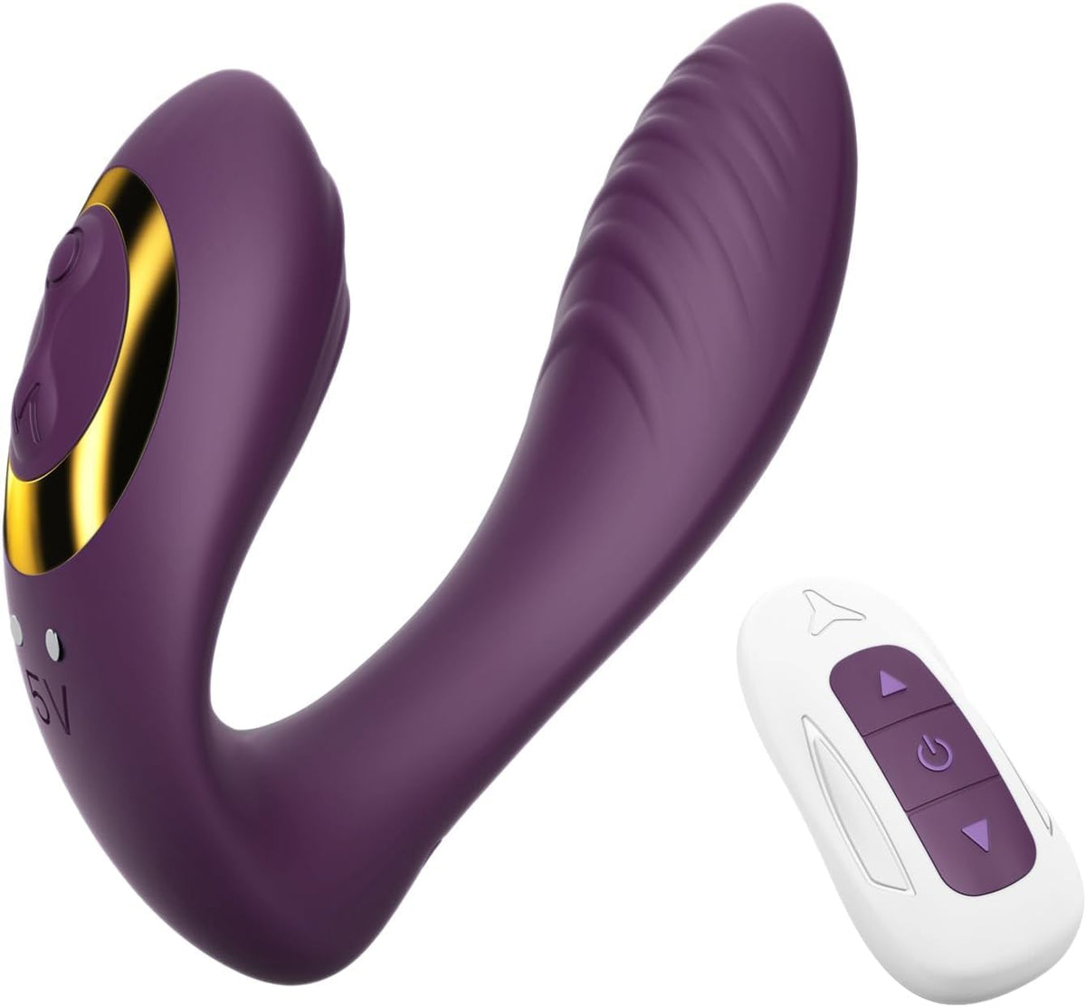 Tracy's Dog - OG Dual-Vibe Remote Control Wearable G-Spot &amp; Clitoral Vibrator (Purple)