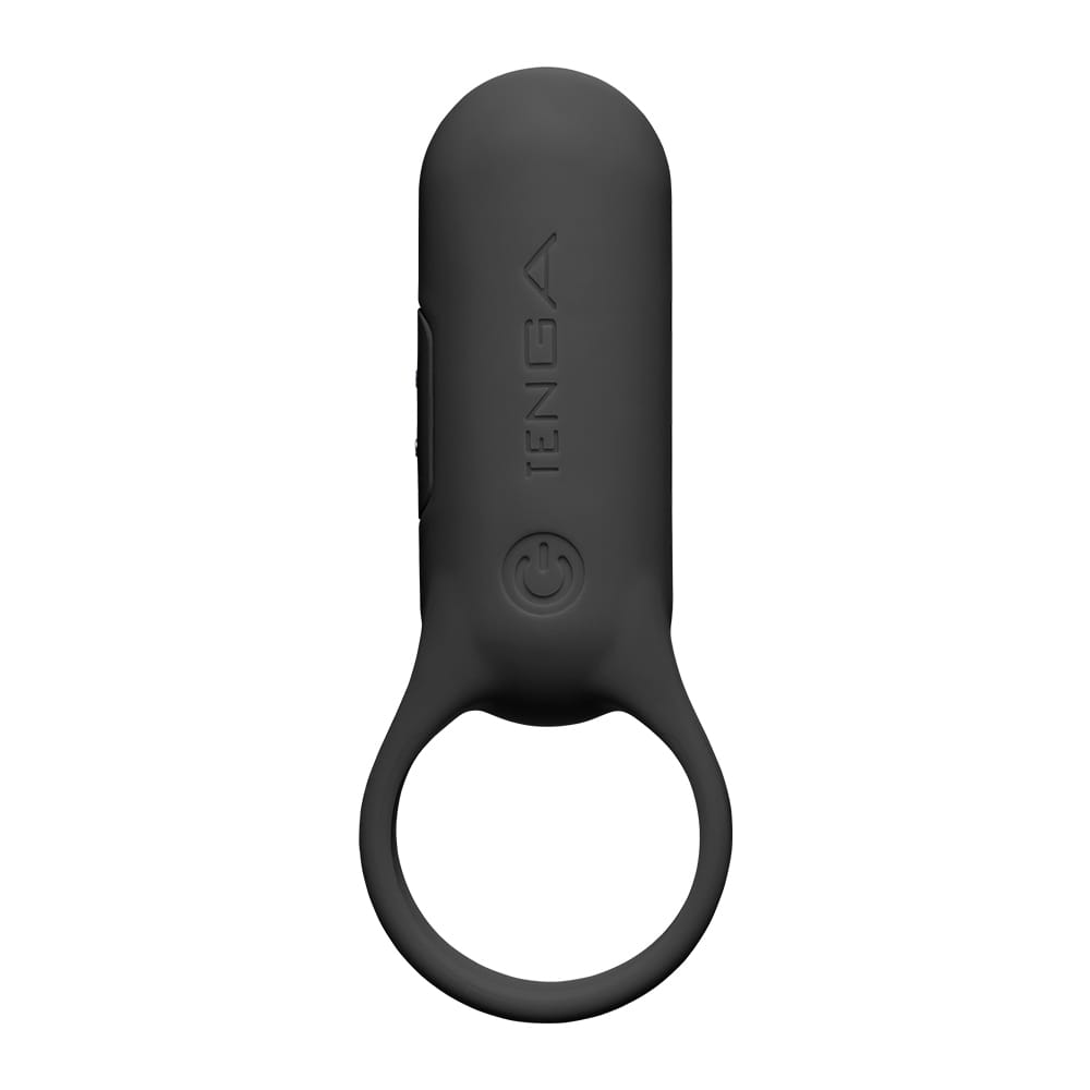Tenga - Pairing Plus Vibrating Silicone Cock Ring - Black