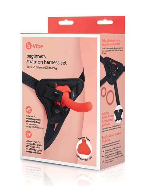 B-Vibe - Beginner Strap-On &amp; Bondage Couples Set (Multi Colour) - Multi Colour