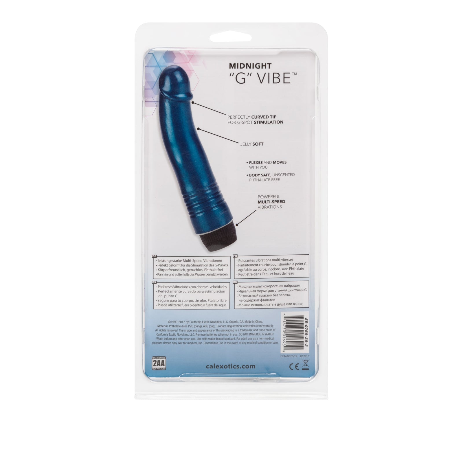 CalExotics - Midnight G-Spot Vibrator (Blue) - Blue
