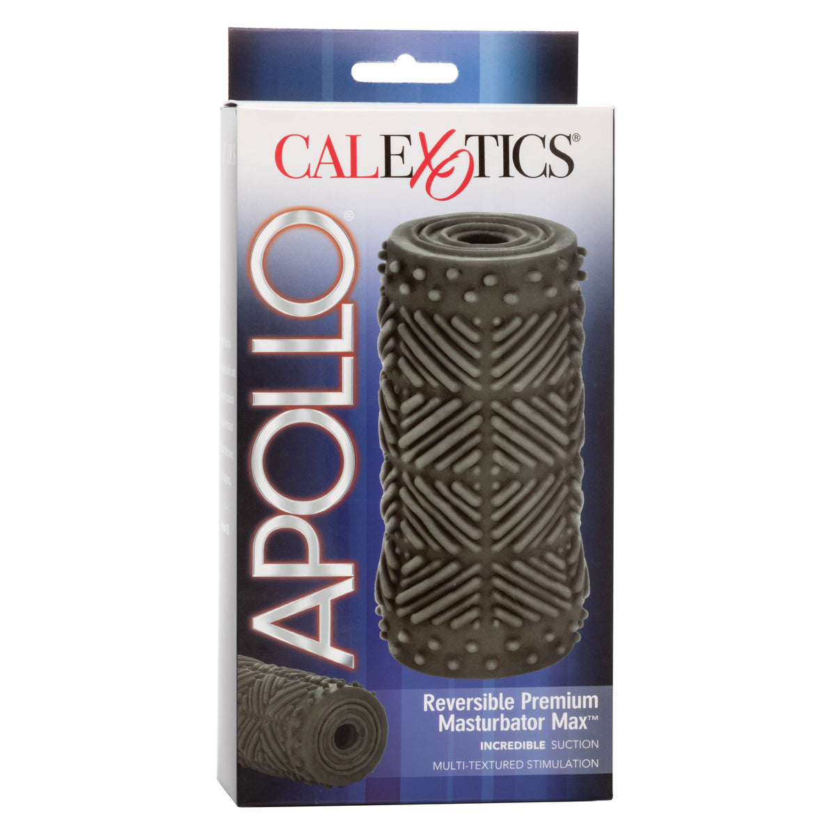 CalExotics - Apollo Reversible Textured Masturbator (Grey) - Grey