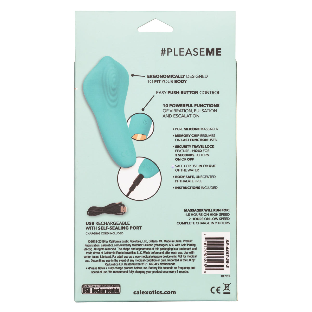 CalExotics - Slay #PleaseMe Rechargeable Clitoral Vibrator (Green) - Green