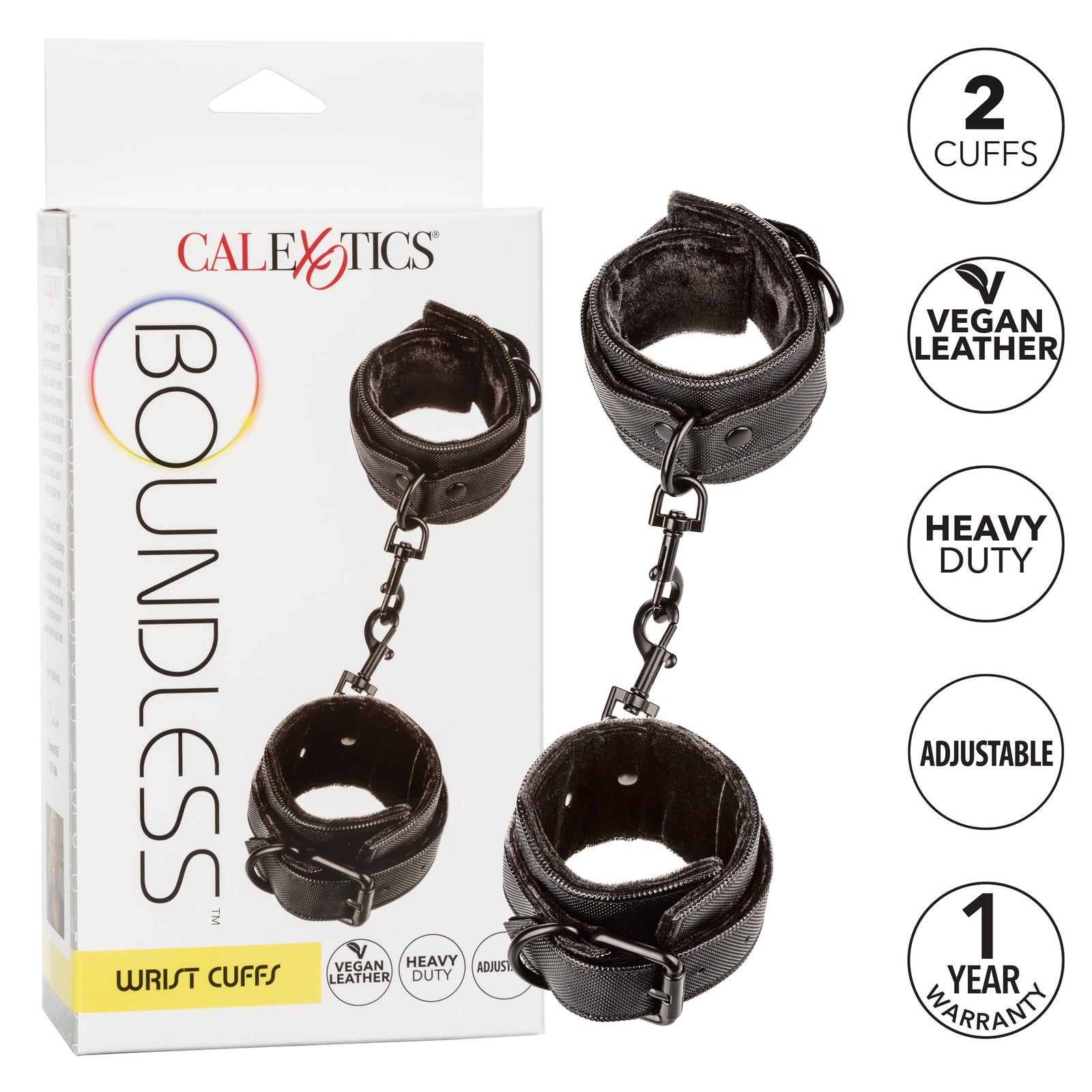 CalExotics - Boundless Wrist Cuffs (Black) - Black
