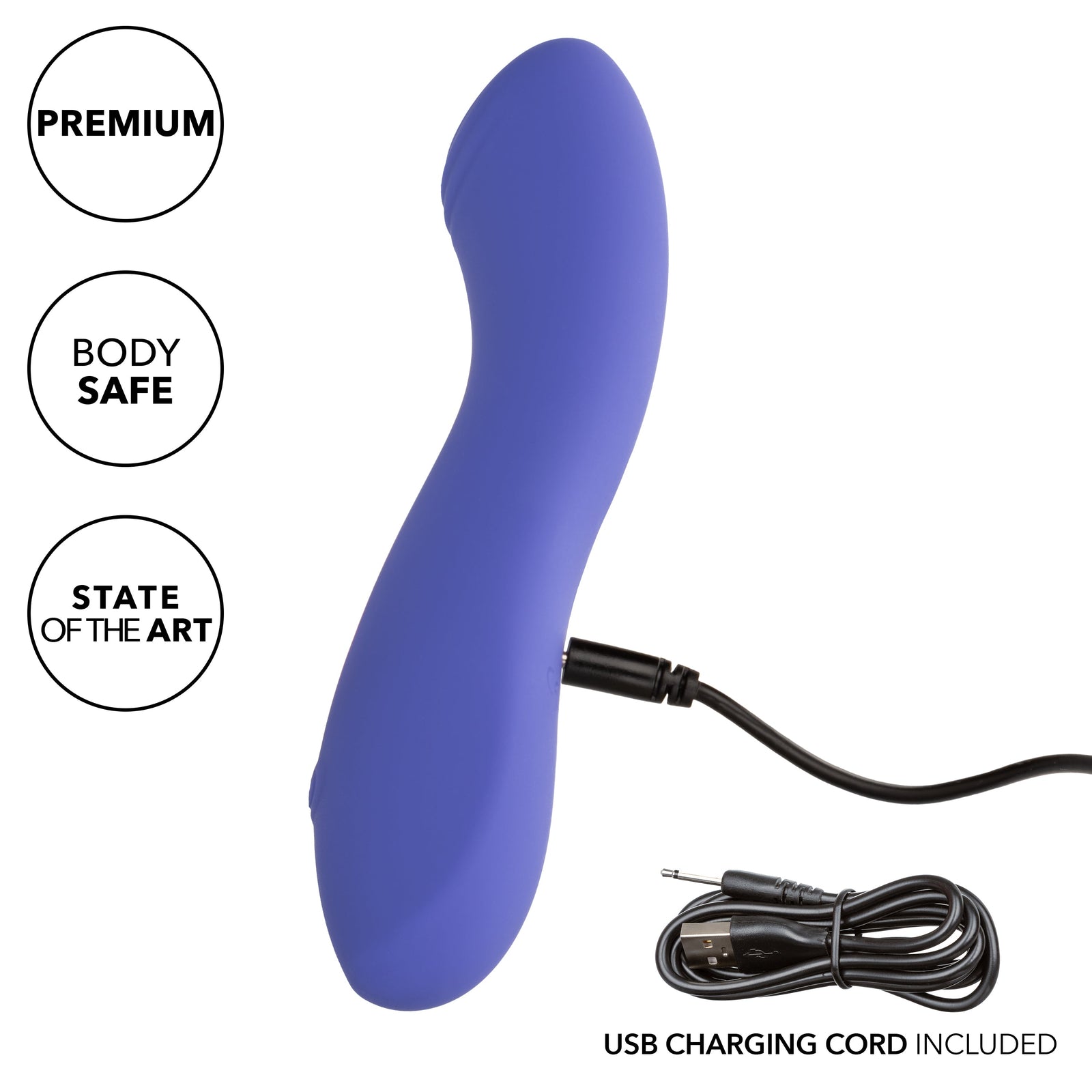 CalExotics - Connect Contoured G App-Controlled G-Spot Vibrator (Purple) - Purple