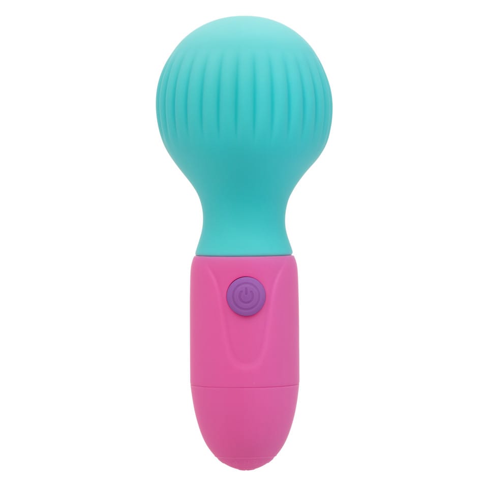 CalExotics - Naughty Bits To The Max Rechargeable Mini Wand Vibrator (Blue) CE2145 Durio.sg