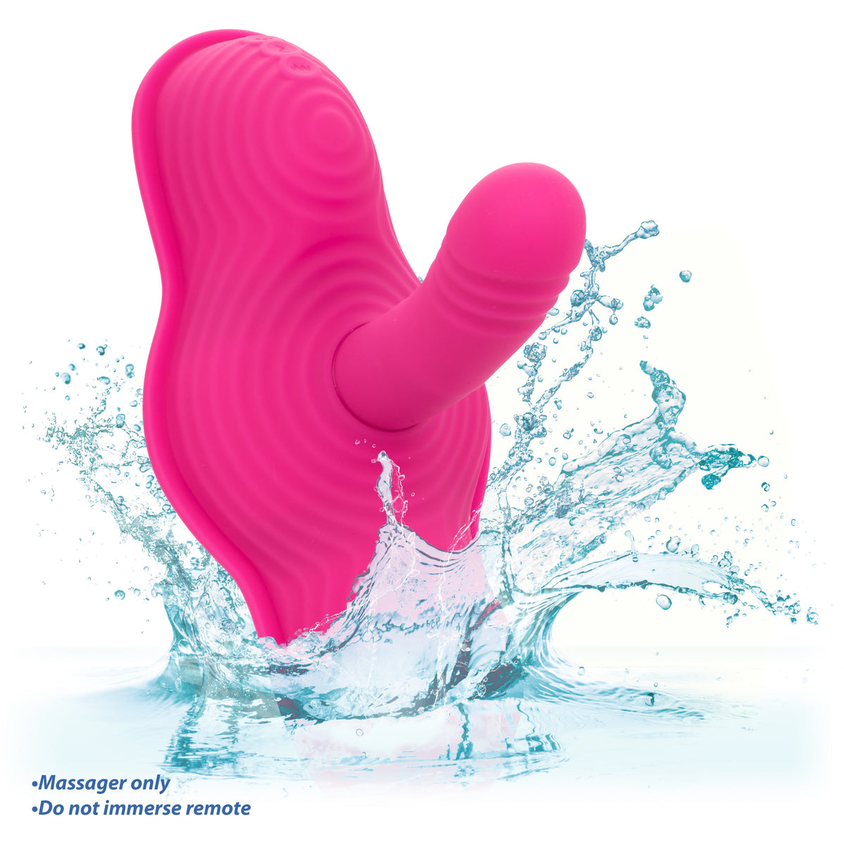 CalExotics - Triple Rider Remote-Control Wearable Couples Vibrator (Pink) - Pink