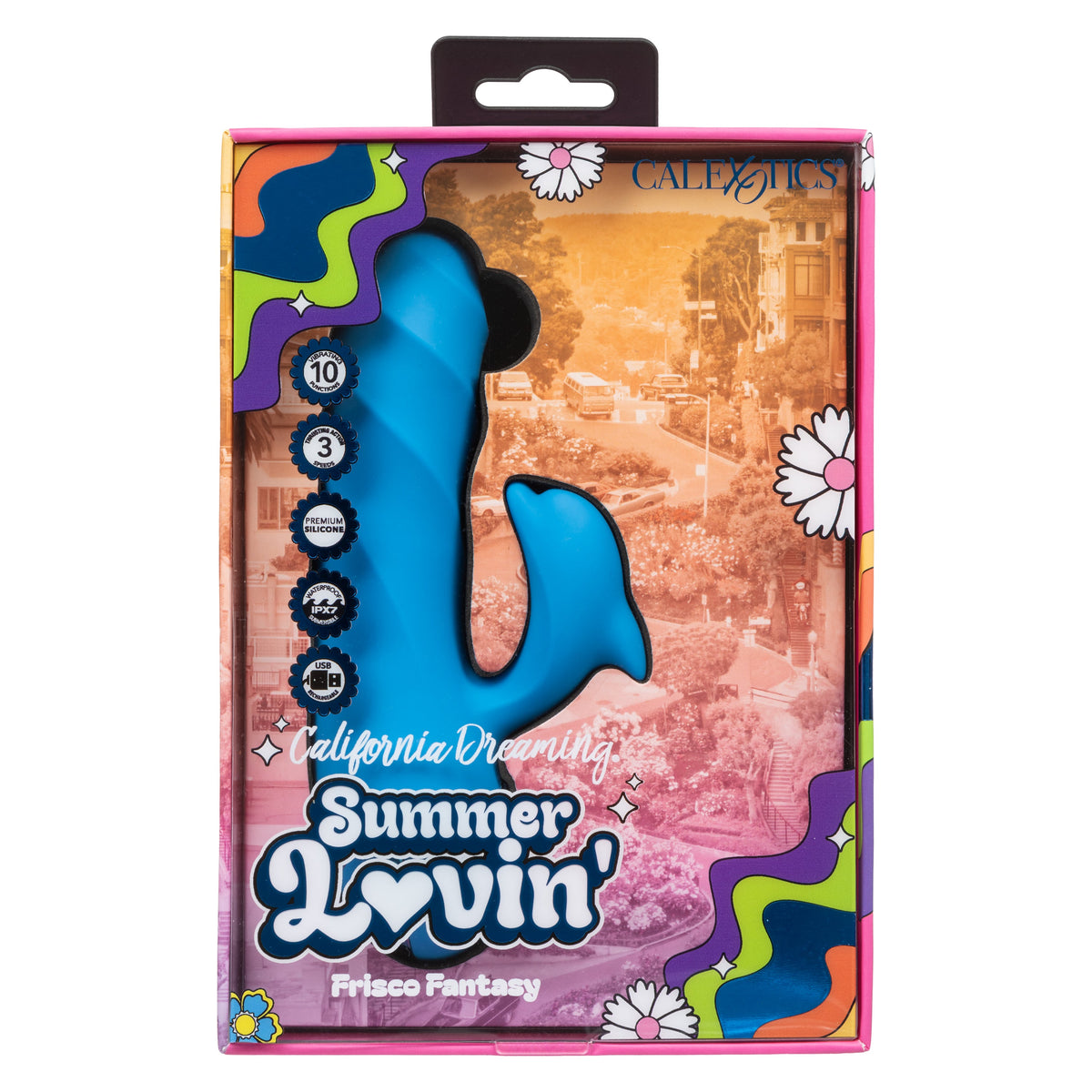 CalExotics - Summer Lovin’ Frisco Fantasy Clitoral Vibrator (Blue) - Blue