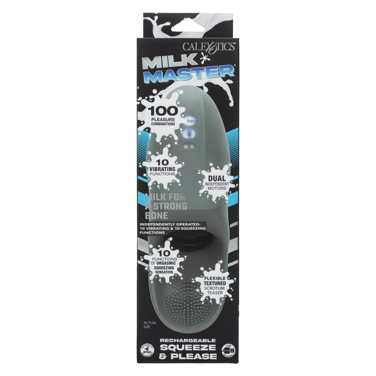 CalExotics - Milk Master Automatic Squeeze Masturbator (Grey) - Grey