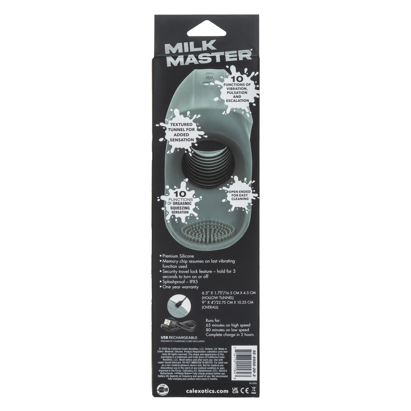 CalExotics - Milk Master Automatic Squeeze Masturbator (Grey) - Grey