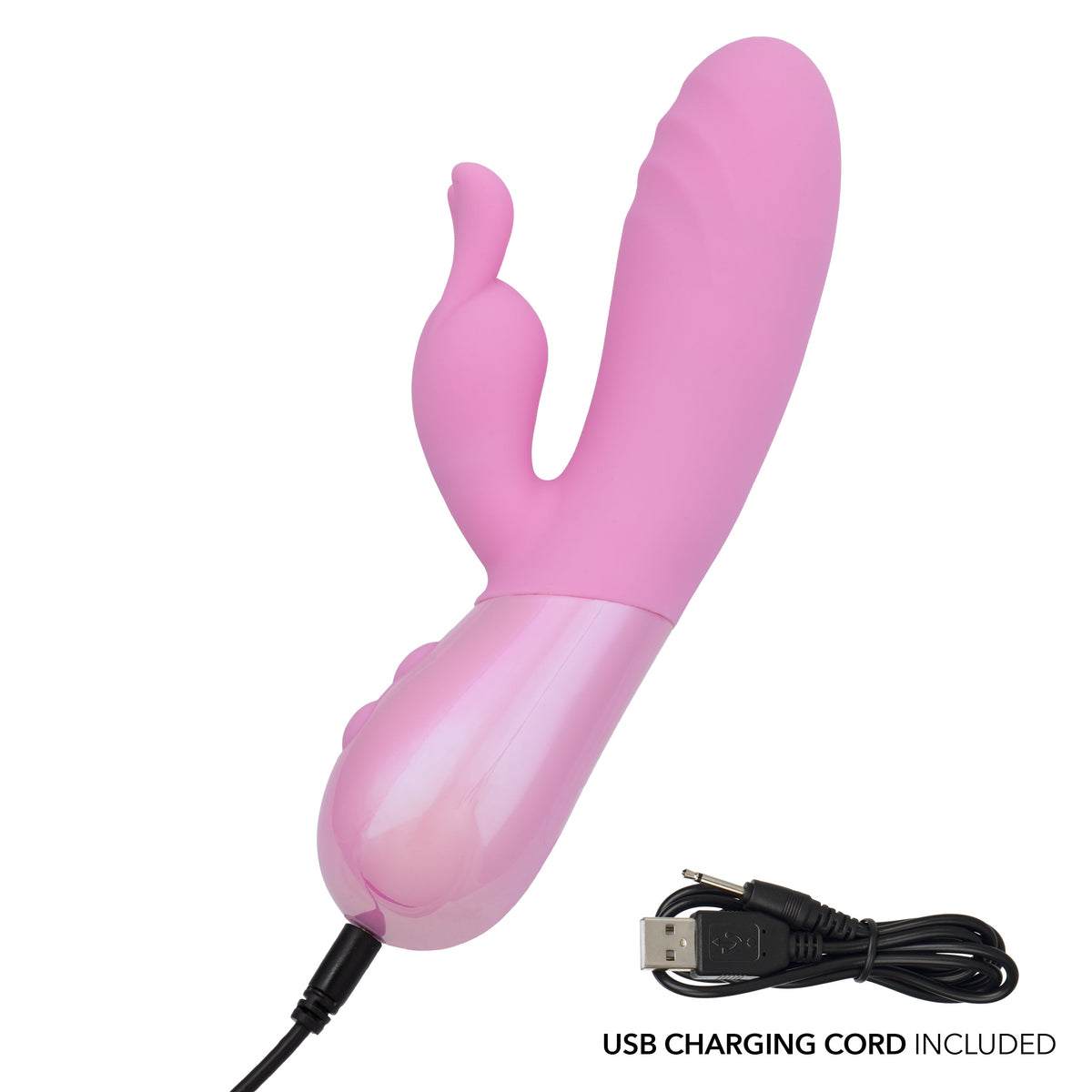 CalExotics - Aura Thrusting Bunny Dual-Action Vibrator (Pink) - Pink