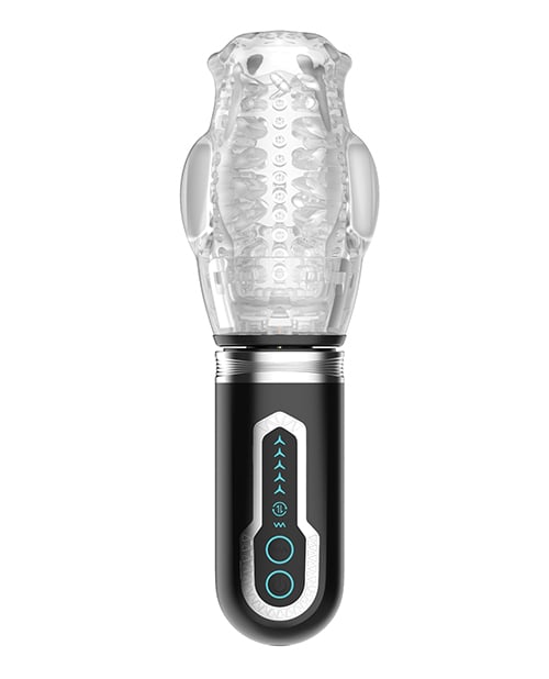 Secwell - Thrusting, Rotating &amp; Vibrating Oral Masturbator (Black) - Black