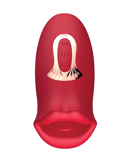 Secwell - Big Bite Vibrating &amp; Biting Oral Masturbator (Red) - Red
