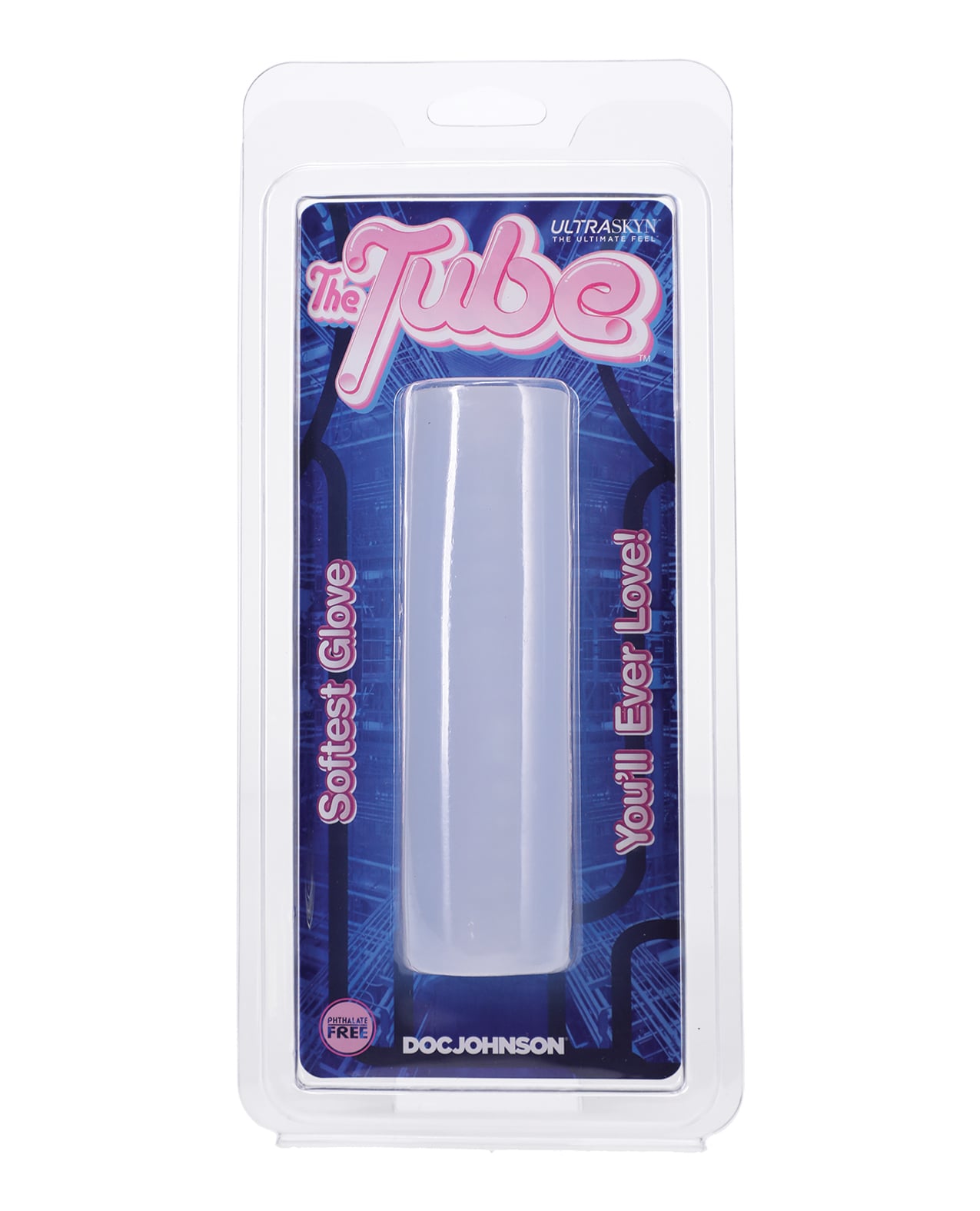 Doc Johnson - The Tube Love Glove Textured Masturbation Sleeve (Clear) - Clear