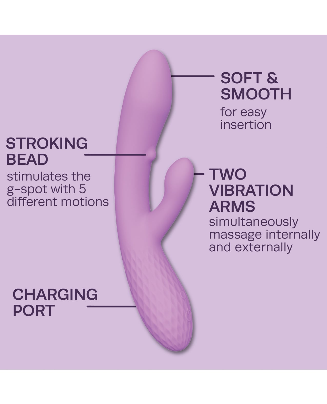 plusOne x Cosmopolitan - Main Character Rabbit Vibrator - Multi Colour