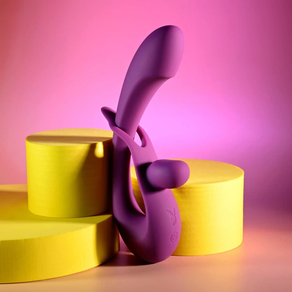 Playboy - Cha Cha Slide Adjustable Rechargeable Rabbit Vibrator (Purple) PLB1030 Durio.sg
