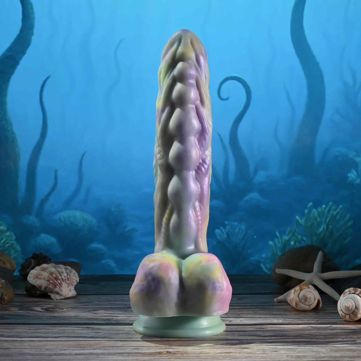 Gender X - Monster’s Ball Remote-Controlled Thrusting Fantasy Dildo (Multi Colour) GX1001 Durio.sg