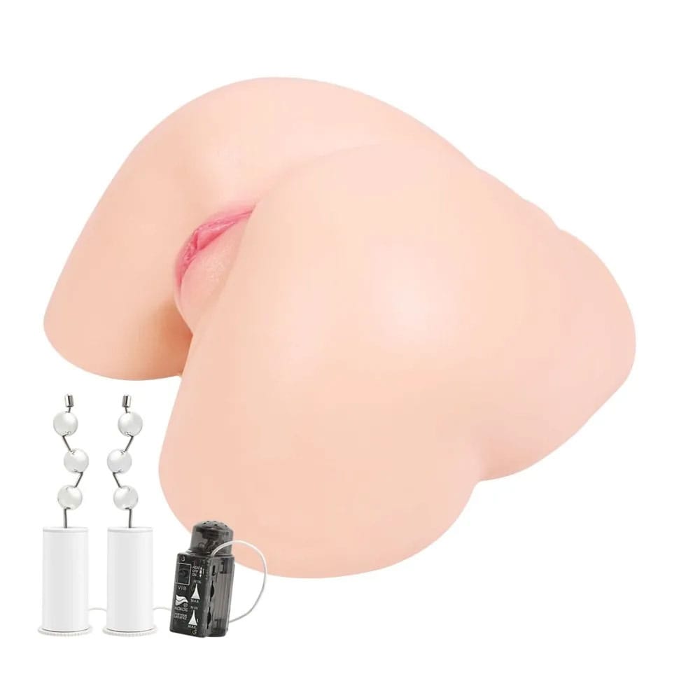Kokos - 002 Hanna Onahole Real Hips Double Layer Auto Vibrating Masturbator (Beige) KK1071 Durio.sg