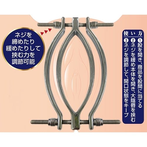 A One - Pussy Clamp (Silver) -  Clitoral Clamps  Durio.sg
