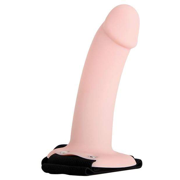 Adam & Eve - Adam's Felxiskin Soft Hollow Strap On (Beige) -  Strap On with Hollow Dildo for Male (Non Vibration)  Durio.sg