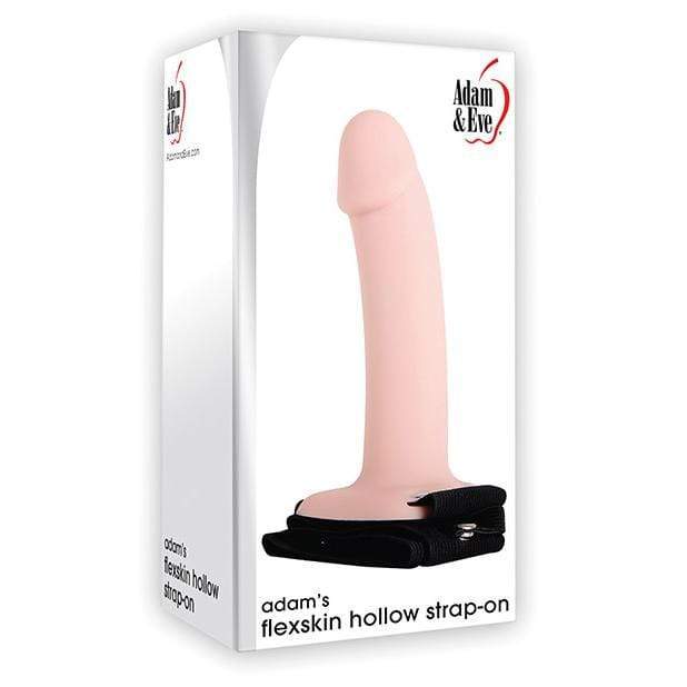 Adam & Eve - Adam's Felxiskin Soft Hollow Strap On (Beige) -  Strap On with Hollow Dildo for Male (Non Vibration)  Durio.sg