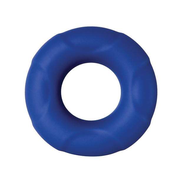 Adam & Eve - Big Man Silicone Cock Ring (Blue) -  Silicone Cock Ring (Non Vibration)  Durio.sg
