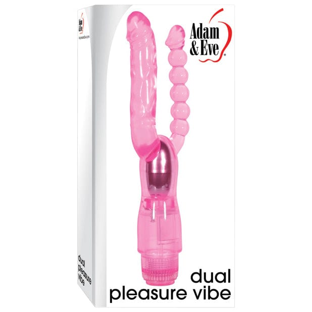 Adam &amp; Eve - Dual Pleasure Vibe (Pink) -  G Spot Dildo (Vibration) Non Rechargeable  Durio.sg