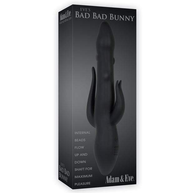 Adam & Eve - Eve's Bad Bad Bunny Triple Vibrator (Black) -  Rabbit Dildo (Vibration) Rechargeable  Durio.sg