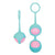 Adam & Eve - Eve's Kegel Training Set (Pink/Teal) -  Kegel Balls (Non Vibration)  Durio.sg