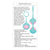 Adam & Eve - Eve's Kegel Training Set (Pink/Teal) -  Kegel Balls (Non Vibration)  Durio.sg