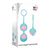 Adam & Eve - Eve's Kegel Training Set (Pink/Teal) -  Kegel Balls (Non Vibration)  Durio.sg