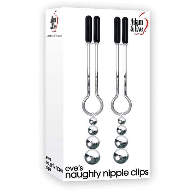 Adam &amp; Eve -  Eve&#39;s Naughty Nipple Clamps (Silver) -  Nipple Clamps (Non Vibration)  Durio.sg