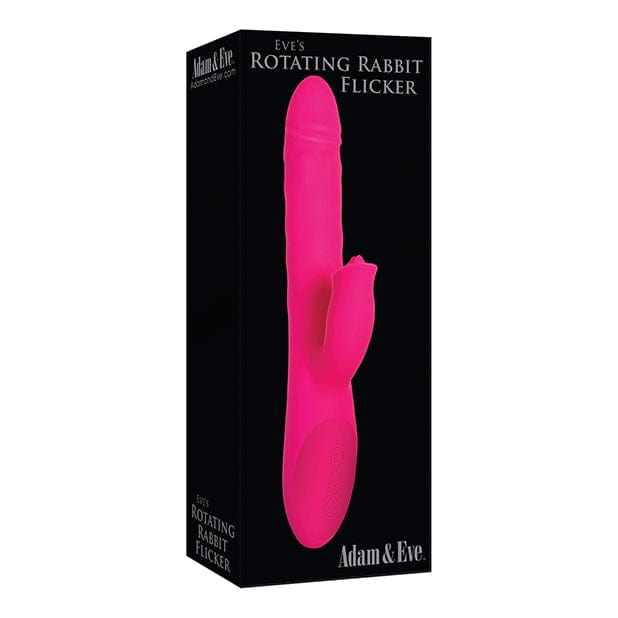 Adam & Eve - Eve's Thrusting Rotating Rabbit Flicker Dual Stimulator Rabbit Vibrator (Pink) -  Rabbit Dildo (Vibration) Rechargeable  Durio.sg