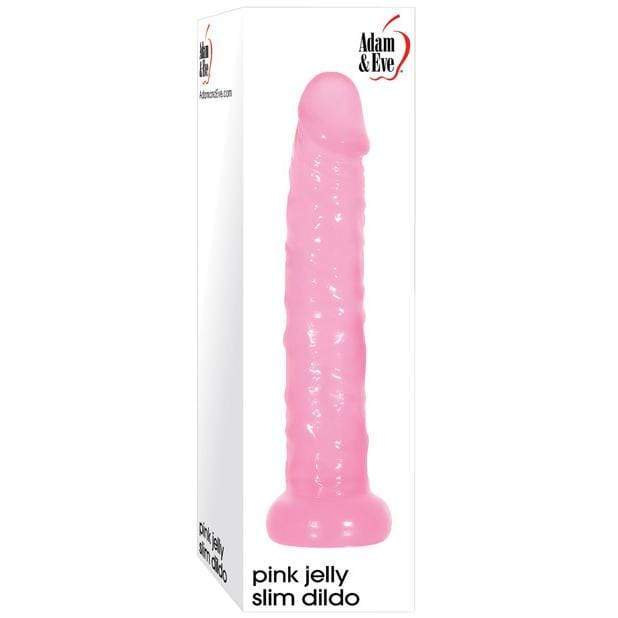 Adam &amp; Eve - Jelly Slim Dildo 6&quot; (Pink) -  Realistic Dildo with suction cup (Non Vibration)  Durio.sg