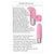 Adam & Eve - Silicone Rechargeable Finger Vibrator (Pink) -  Clit Massager (Vibration) Rechargeable  Durio.sg