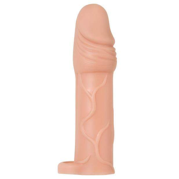 Adam & Eve - True Feel Penis Extension 2.25" (Beige) -  Cock Sleeves (Non Vibration)  Durio.sg