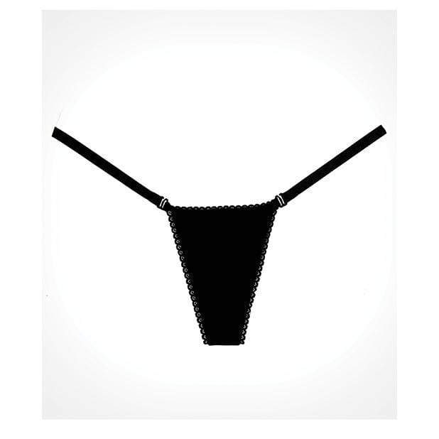 Allure Lingerie - Adore Between the Cheats Wetlook Panty O/S (Black) -  Panties  Durio.sg