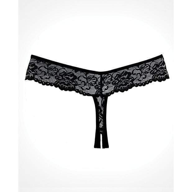 Allure Lingerie - Adore Chiqui Love Thong O/S (Black) -  Panties  Durio.sg