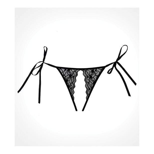 Allure Lingerie - Adore Lolita Panty O/S (Black) -  Crotchless Panties  Durio.sg