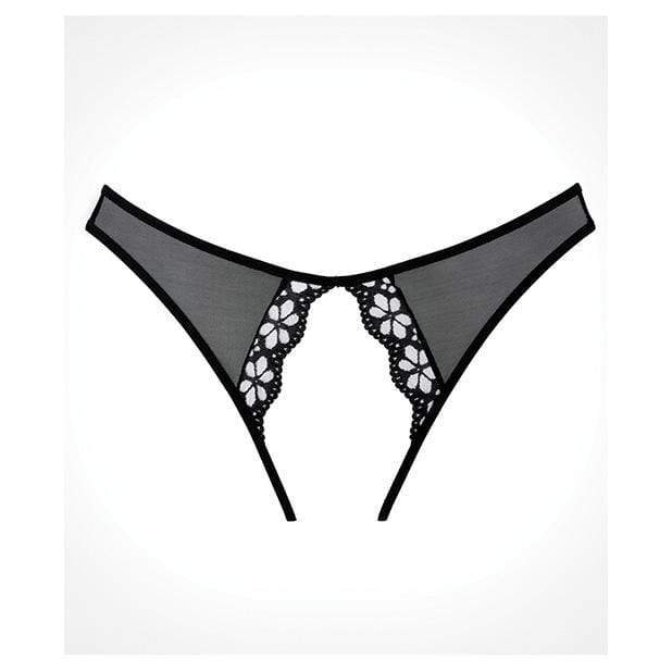 Allure Lingerie - Adore Mirabelle Plum Panty O/S (Black) -  Crotchless Panties  Durio.sg