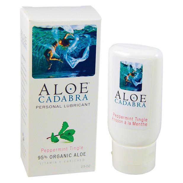 Aloe Cadabra - Organic Lubricant Peppermint Tingle 2.5 oz -  Cooling Lube  Durio.sg