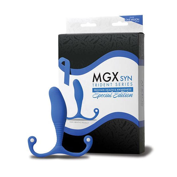Aneros - MGX Syn Trident Series Special Edition Prostate Stimulator (Blue) -  Prostate Massager (Non Vibration)  Durio.sg