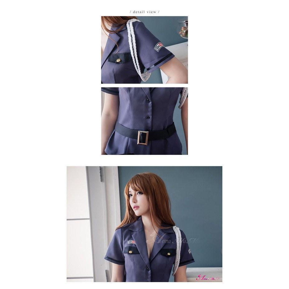 Anna Mu - Black And Gray Three Pieces Suit Police Outfit Cosplay Costume Set NA15030103 (Purple) -  Costumes  Durio.sg
