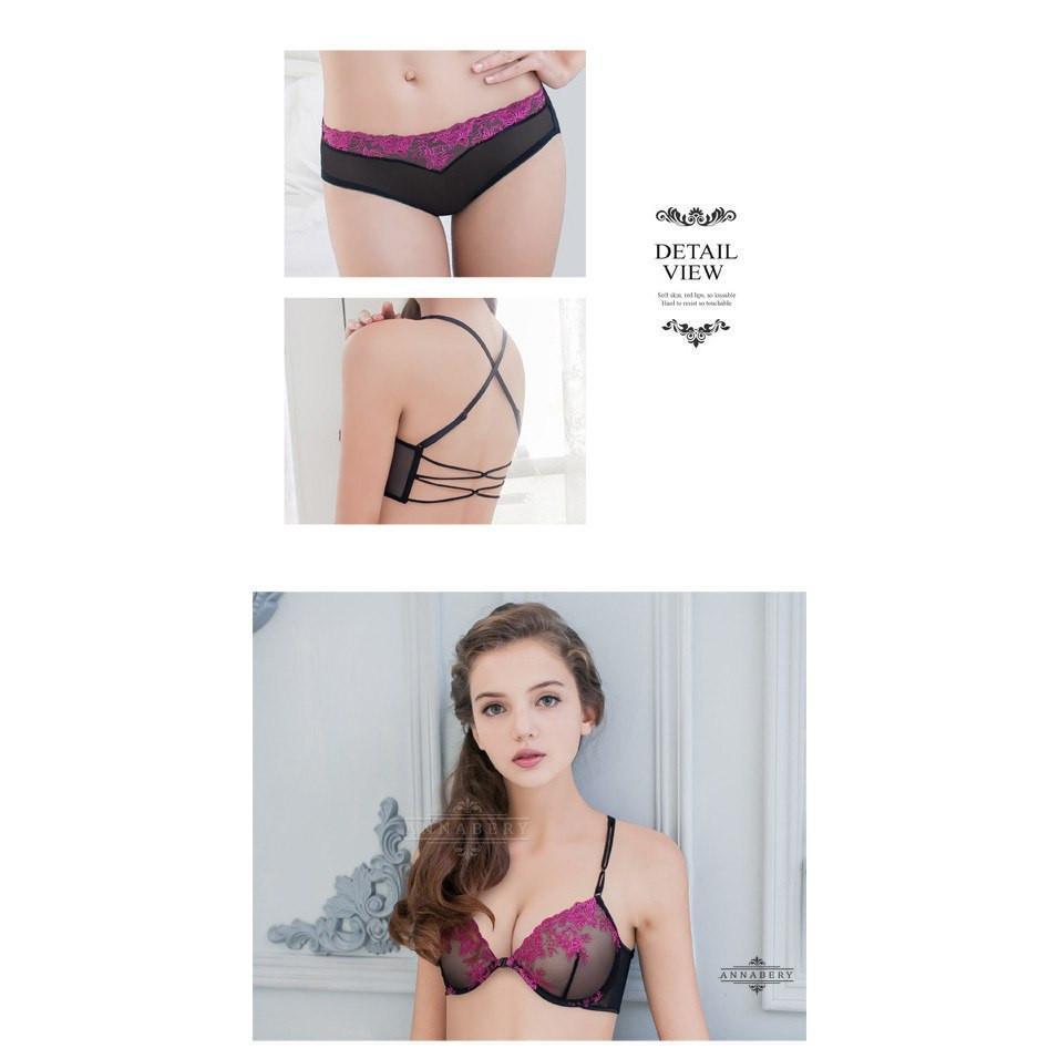 Anna Mu - Sweet Encounters Beauty Back No Pad Rims Underwear Bra Set NA16040013 (Black) -  Lingerie  Durio.sg