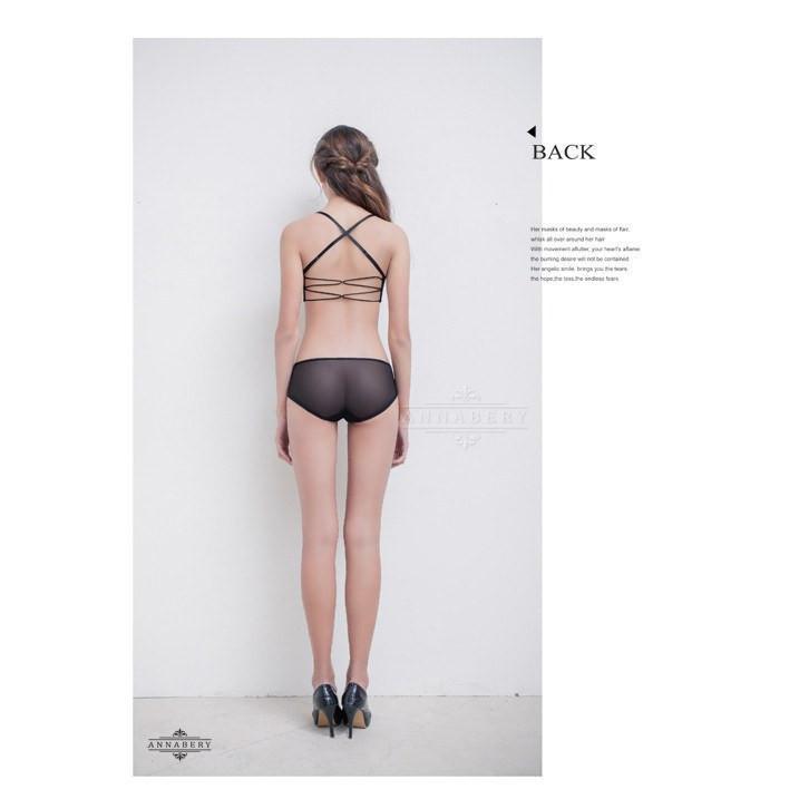 Anna Mu - Sweet Encounters Beauty Back No Pad Rims Underwear Bra Set NA16040013 (Black) -  Lingerie  Durio.sg