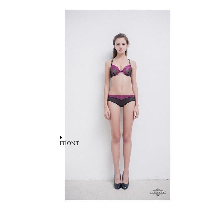 Anna Mu - Sweet Encounters Beauty Back No Pad Rims Underwear Bra Set NA16040013 (Black) -  Lingerie  Durio.sg