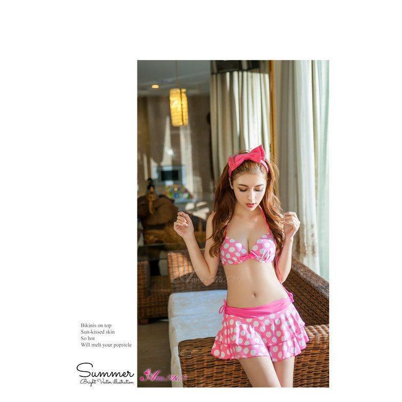 Anna Mu - Sweet Girl Swimwear NA14070006 (Pink) -  Swimwear  Durio.sg