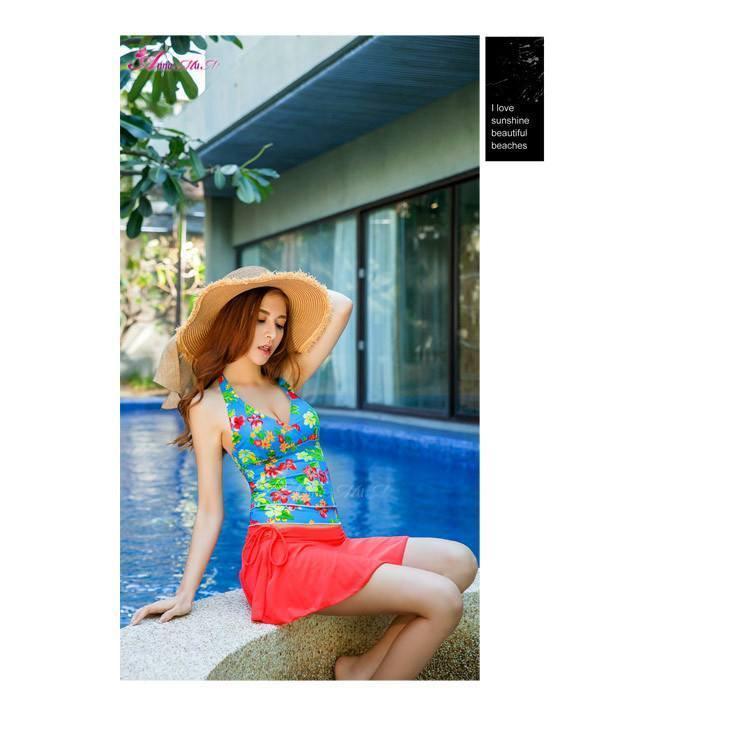 Anna Mu - Swimsuit NA12070028 (Blue) -  Swimwear  Durio.sg