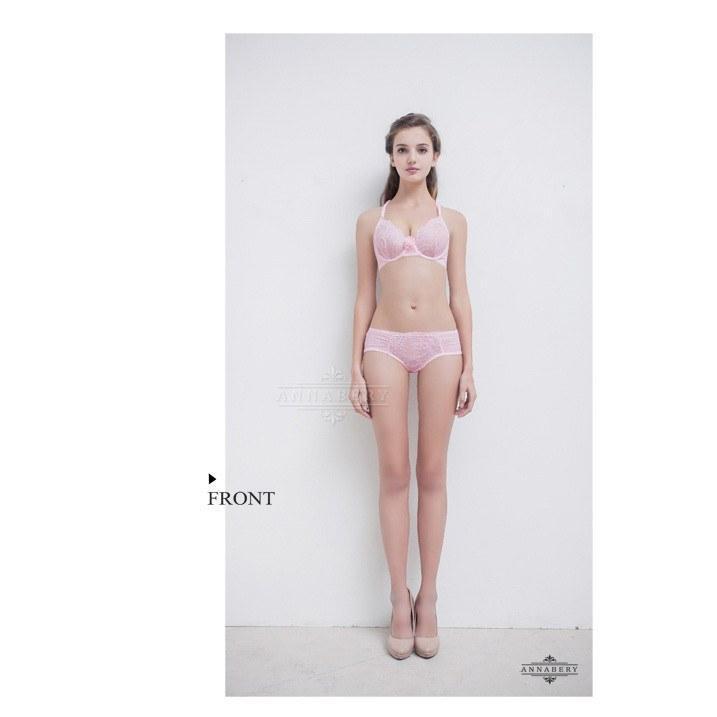 AnnaBery - Lady Beauty Back No Pad Rims Underwear Bra Set NA16040036 (Pink) -  Lingerie (Non Vibration)  Durio.sg