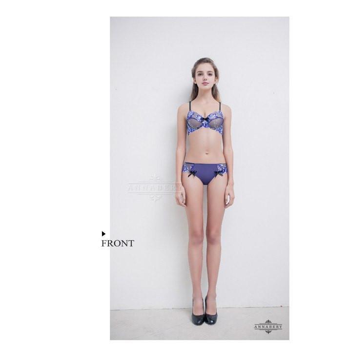 Annaberry - Butterfly Dance Beauty Back No Pad Rims Underwear Bra Set NA16040056 (Blue) -  Lingerie  Durio.sg